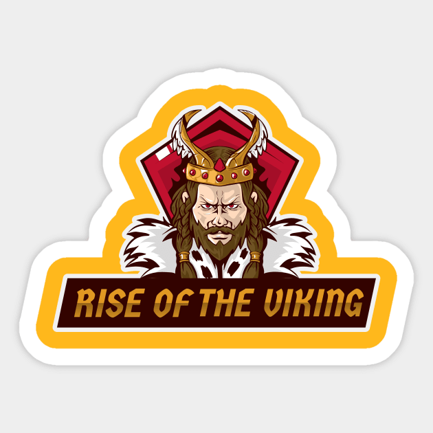 RISE OF THE VIKING Sticker by Katebi Designs